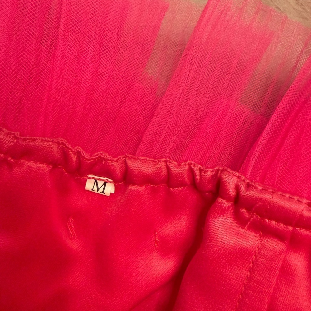 Vibrant Pink Tulle Dress - Picture 9 of 10